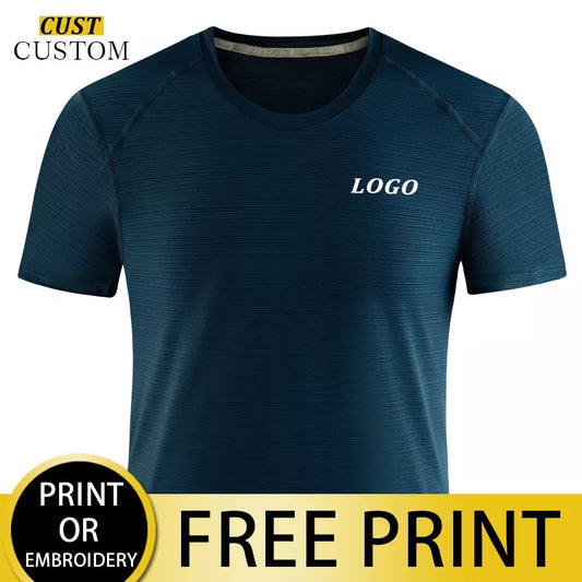 Men's Running T-shirt, Custom Printed Logo