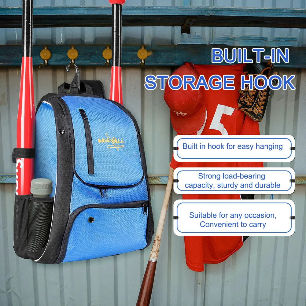 Baseball Training Backpack with Shoes Compartment